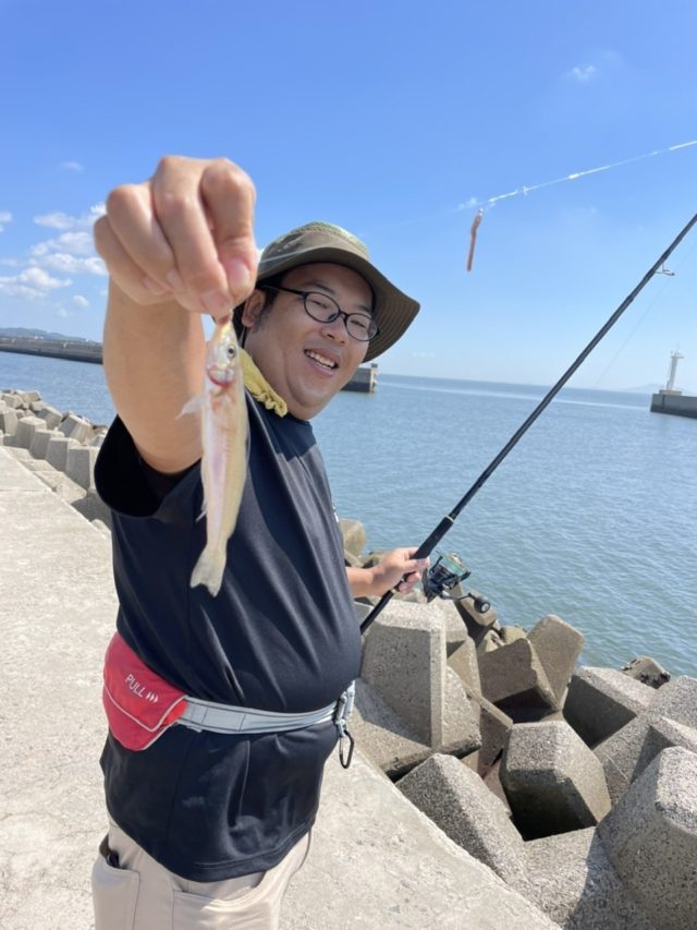 釣果情報-愛知県吉良サンライズパークにて堤防釣りの釣果キス